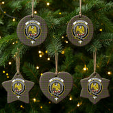 McVicker Tartan Crest Christmas Ceramic Ornament